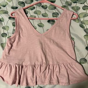 Light pink crop top